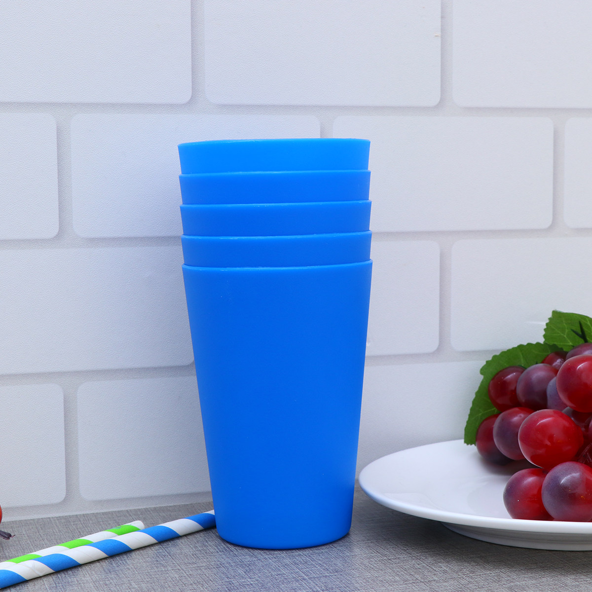 Wine Beer Restaurant - 12Pcs Matte Juice Cups Plastic Drinking