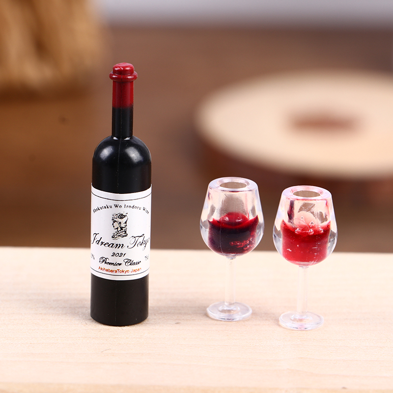 Wine Beer House - 5Pcs 1:12 Dollhouse Miniature Wine Cup