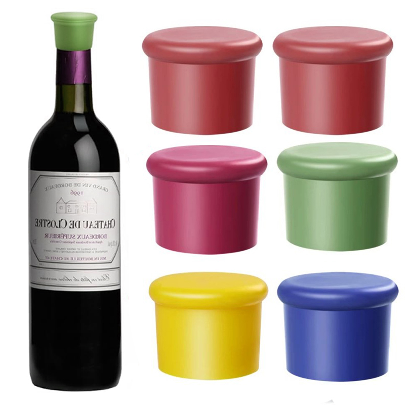 Wine Beer Champagne - 1/5pcs Wine Stoppers Reusable Silicone Corks