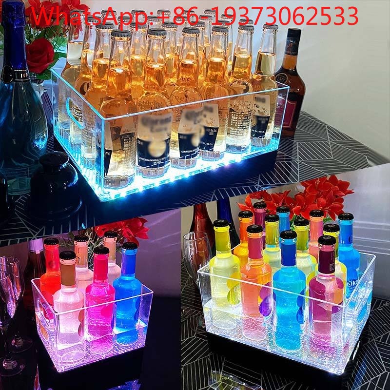 Wine Beer Champagne - Square Luminous Ice Bucket Bar Wine