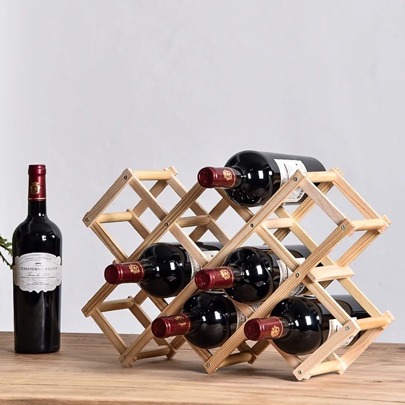 Wine Rack Wall Mount - Stackable Wine Storage Shelves 3, 5,