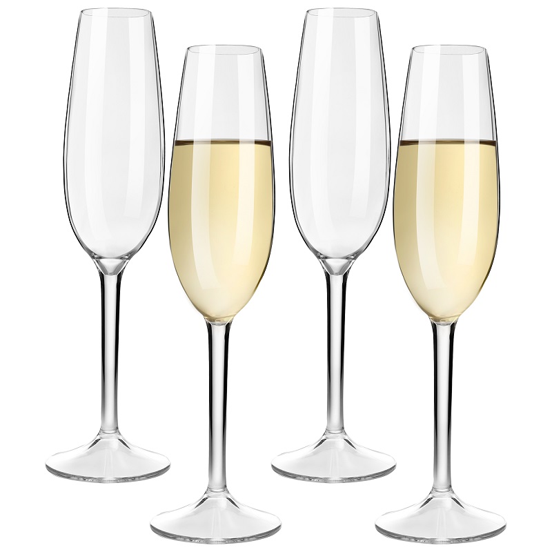 Champagne Flute Pair - MICHLEY 2/4 pcs Unbreakable Champagne Flutes