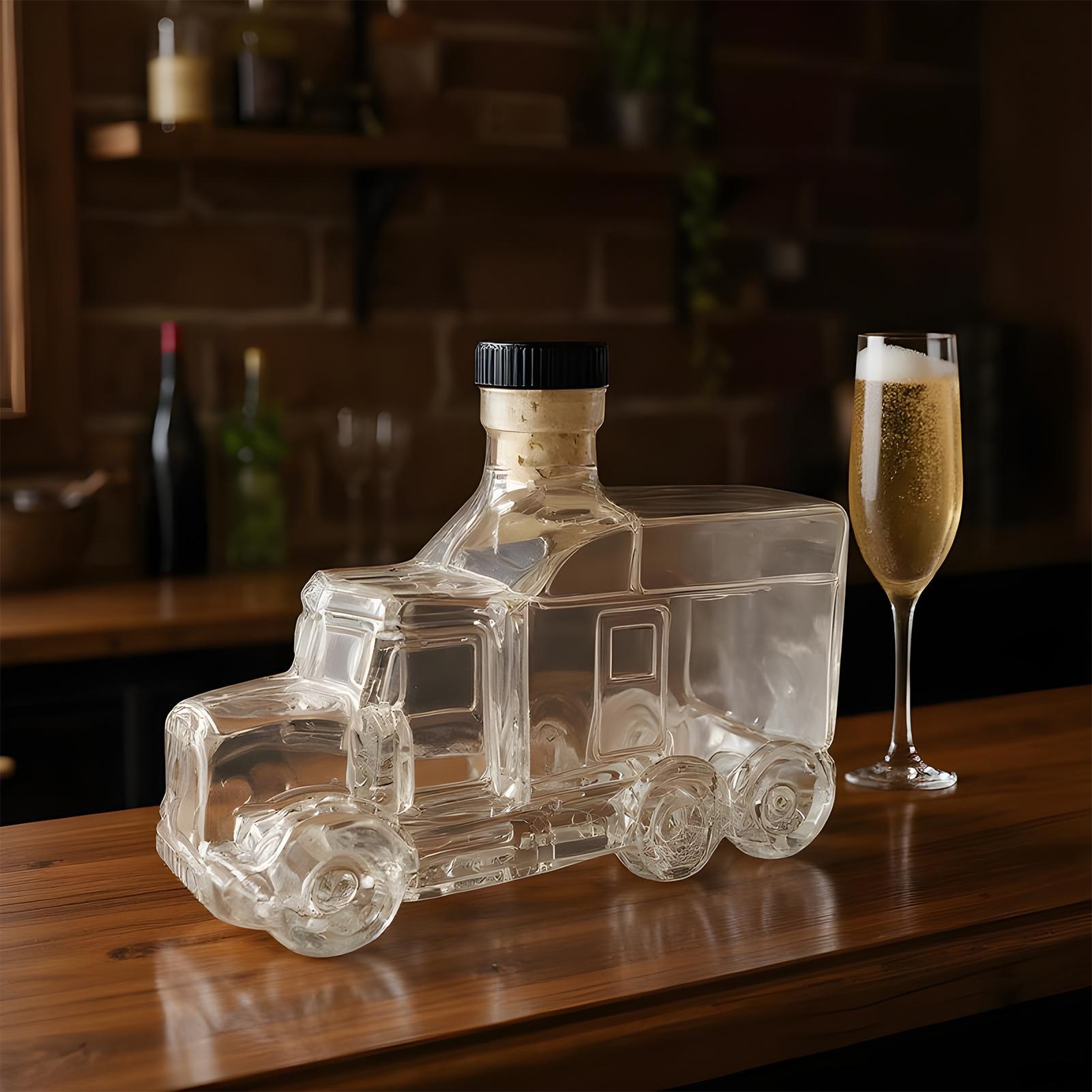 Wine Whiskey Beer - 375ml Decorative Bottle Decanter Bourbon Decanter
