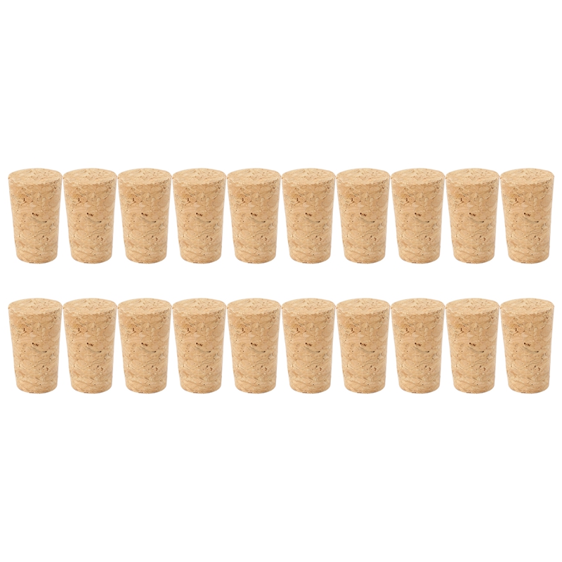 Beer Wine Hobby - 20Pcs/Lot Natural Wood Corks Wine Stopper