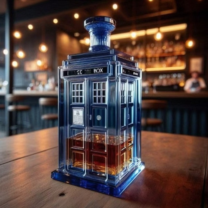 Wine Whiskey Beer - Creative Phone Booth Decanter Wine Pourer