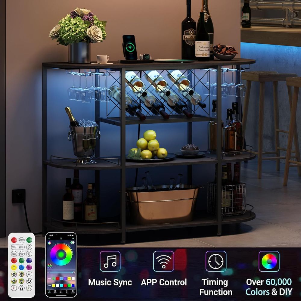 Black 3-Tier Coffee Table with - Wine & Beer Shop 评论和价格