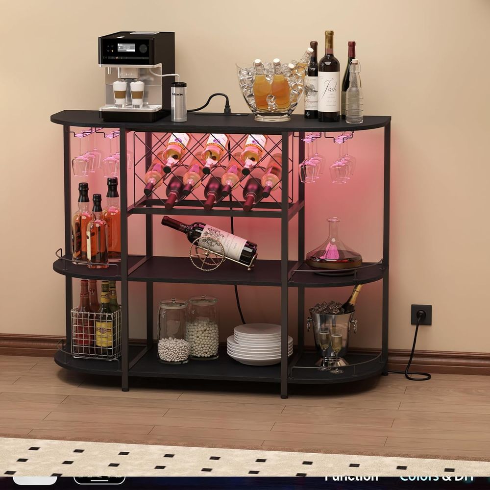 Black 3-Tier Coffee Table with - Wine & Beer Shop 评论和价格