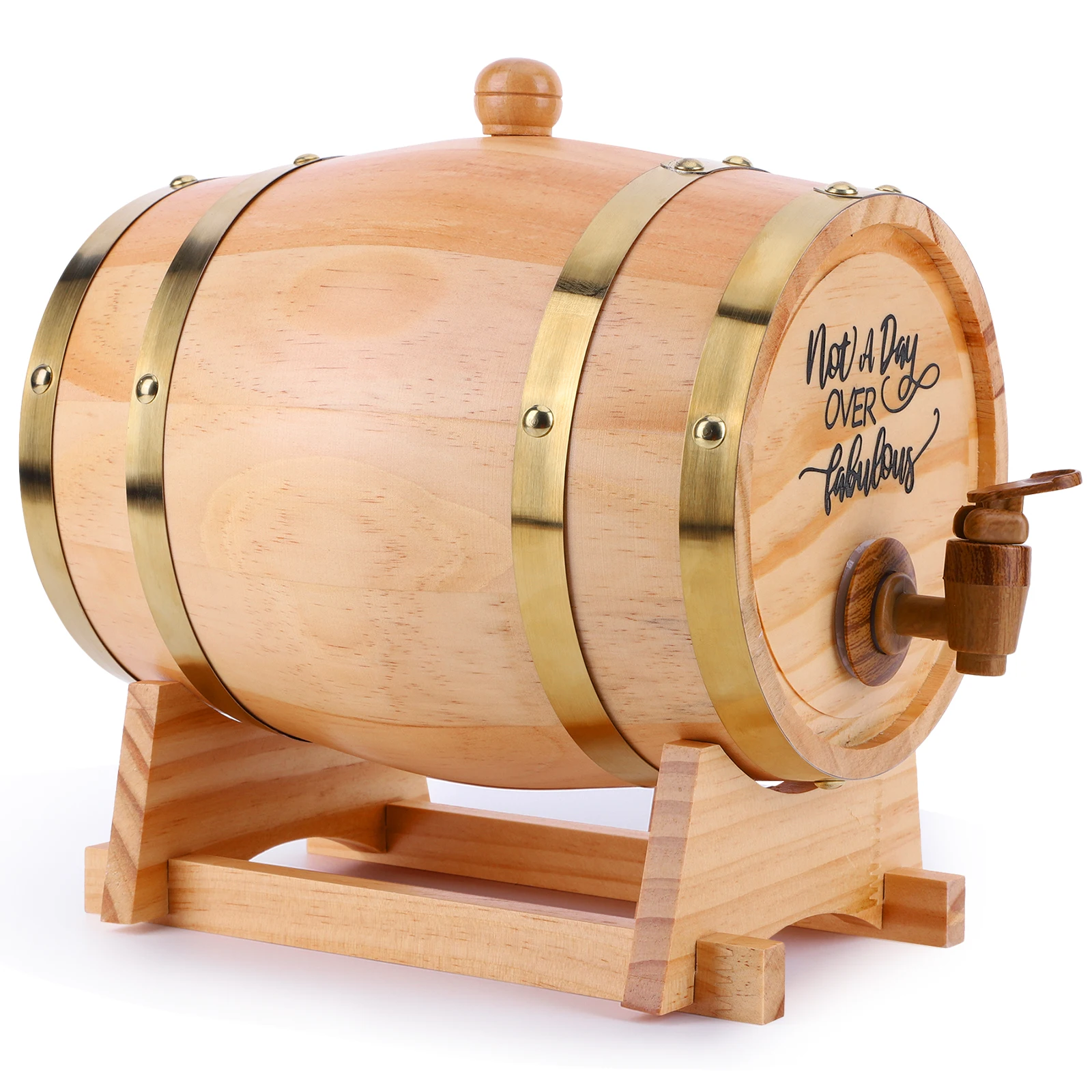 3L Wooden Whiskey Barrel with  - Wine Whiskey Beer 评论和价格