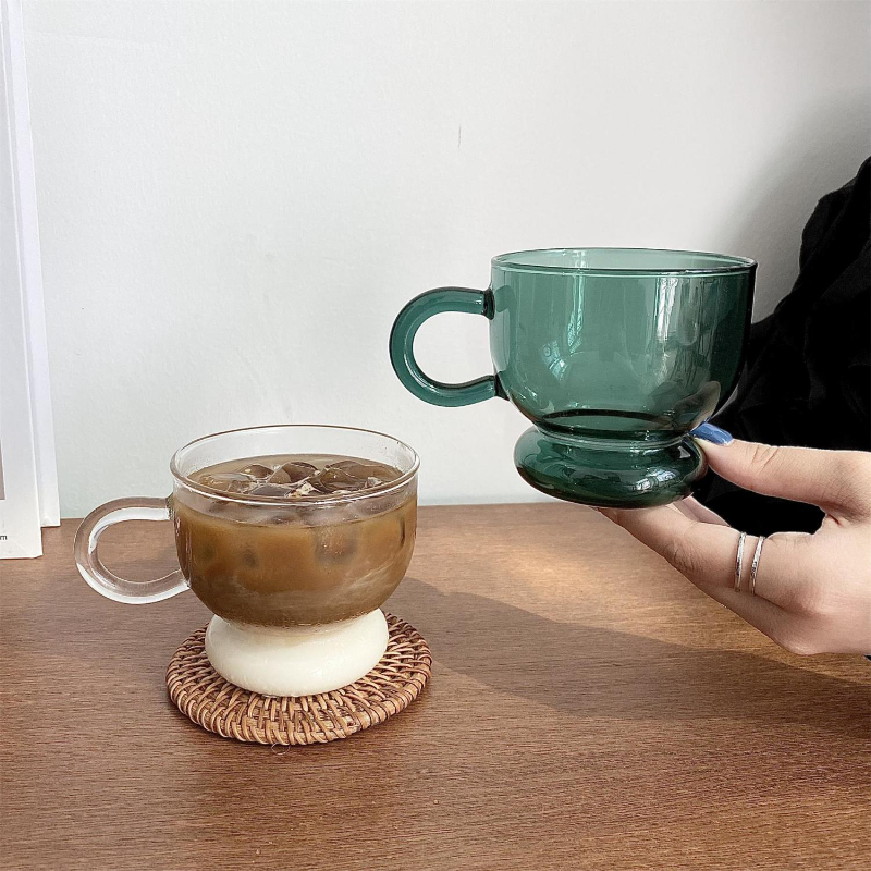 2PC Nordic glass coffee cup mi - Wine Beer House 评论和价格