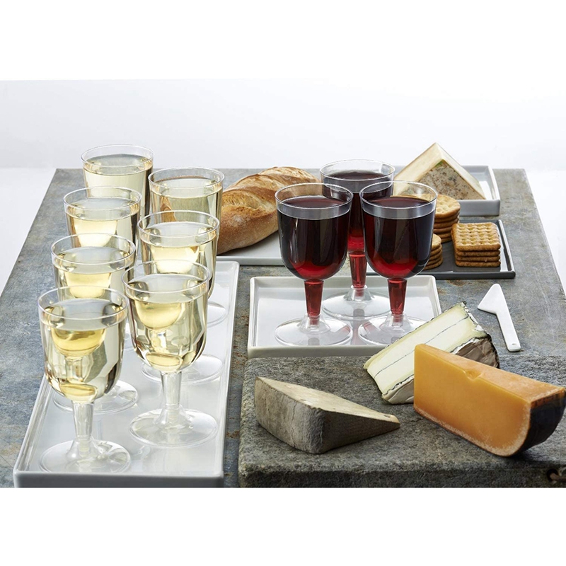 50Pcs Clear Plastic Wine Glass - Wine Beer Champagne 评论和价格