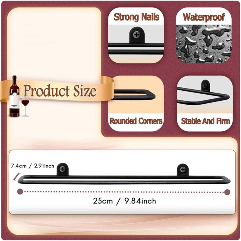 AB66-6 Pcs Wall Mounted Wine R - Wine Rack Wall Mount 评论和价格