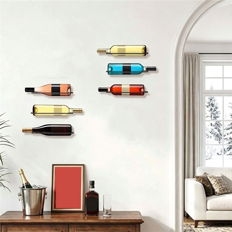 AB66-6 Pcs Wall Mounted Wine R - Wine Rack Wall Mount 评论和价格