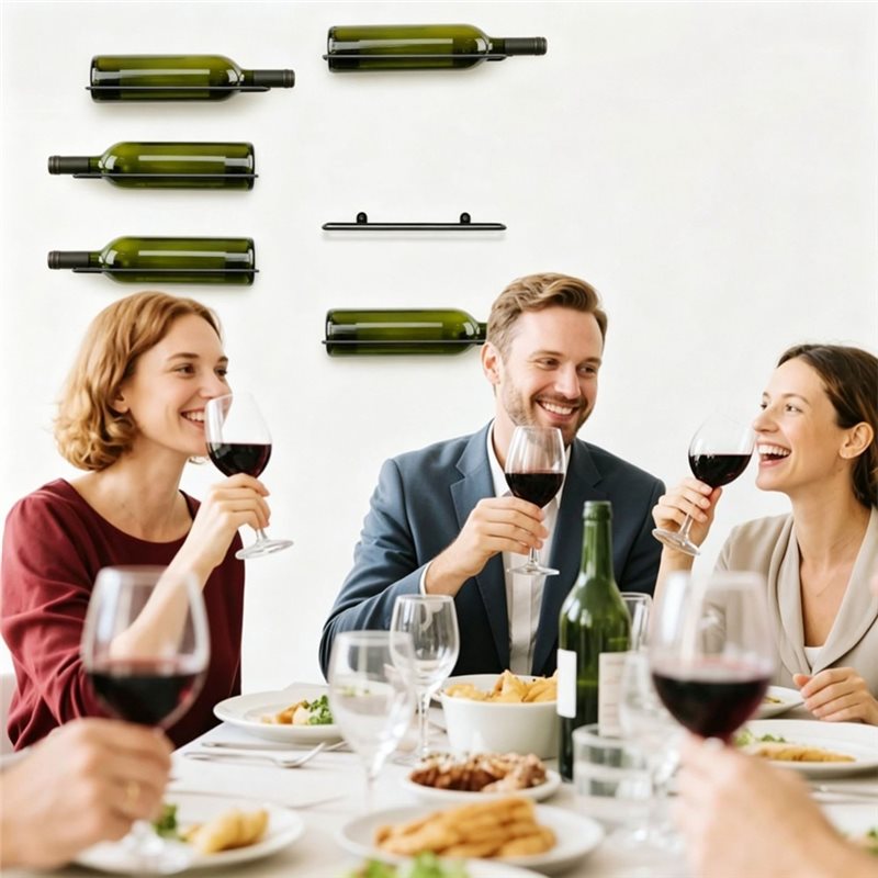 AB66-6 Pcs Wall Mounted Wine R - Wine Rack Wall Mount 评论和价格