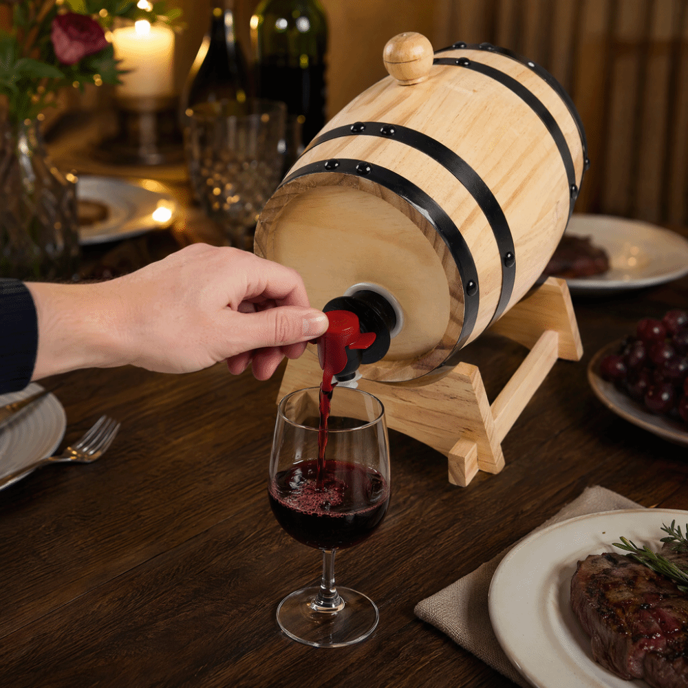 7 piece Vintage Pine Wood Wine - Wine Whiskey Beer 评论和价格