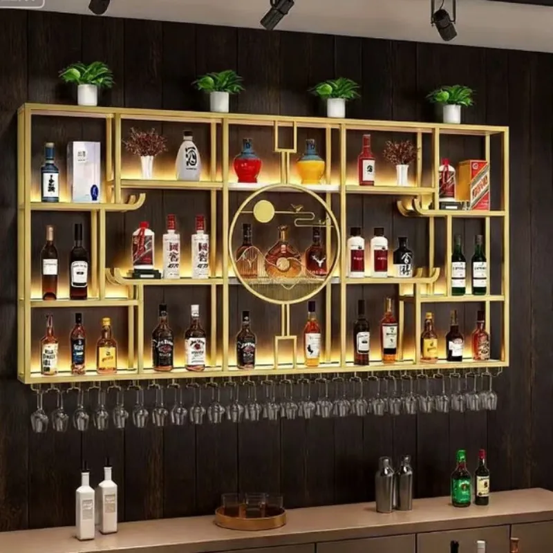 Industrial Wrought Iron Wall M - Wine Rack Wall Mount 评论和价格