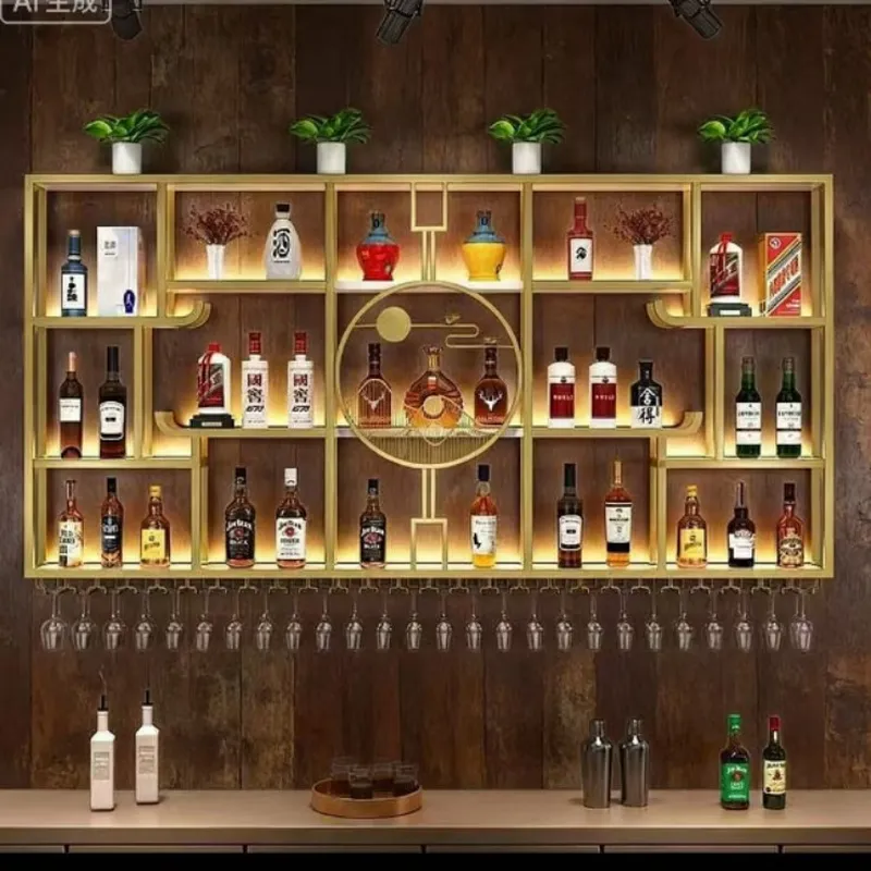 Industrial Wrought Iron Wall M - Wine Rack Wall Mount 评论和价格