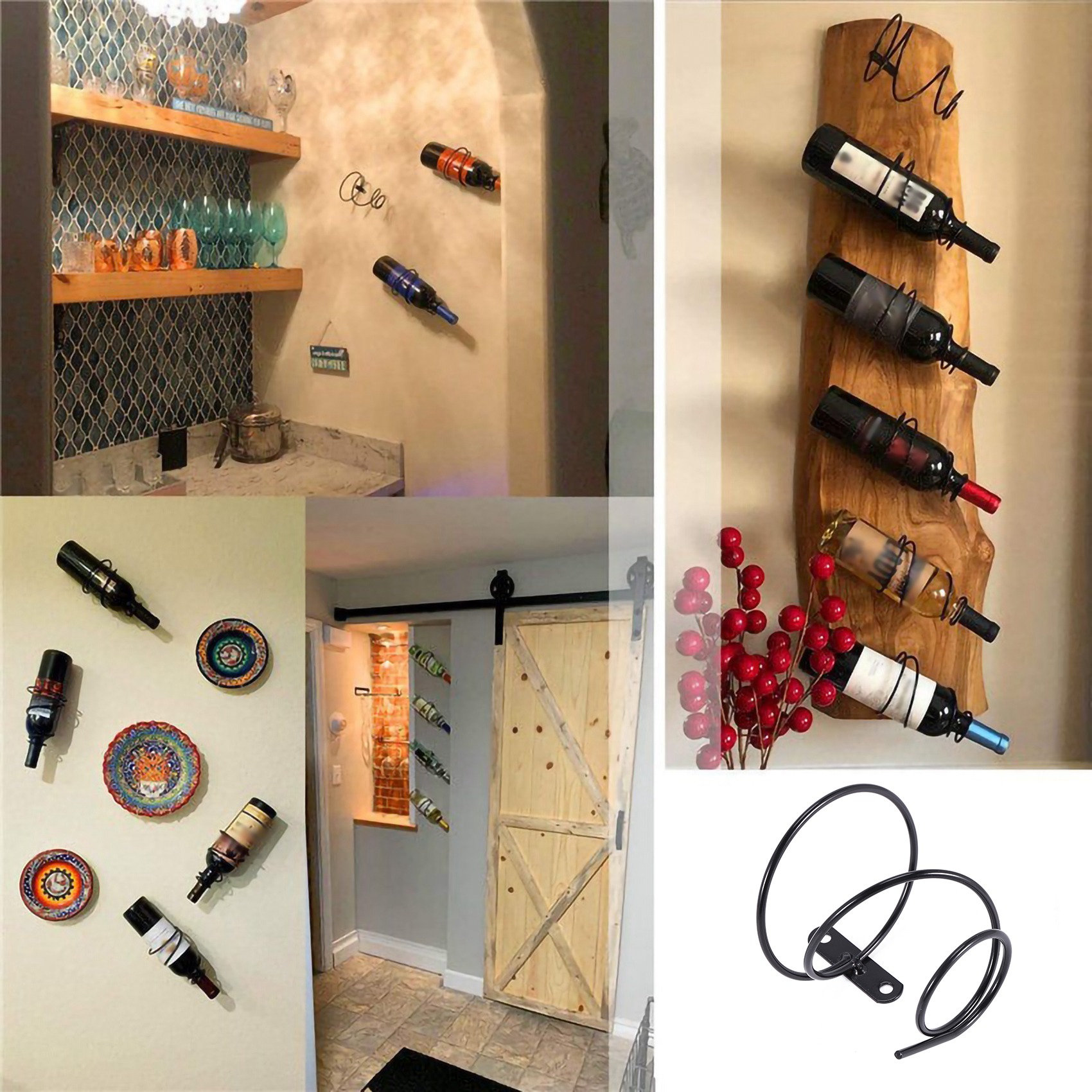 24-Hour Delivery 3Pack Simple  - Wine Rack Wall Mount 评论和价格