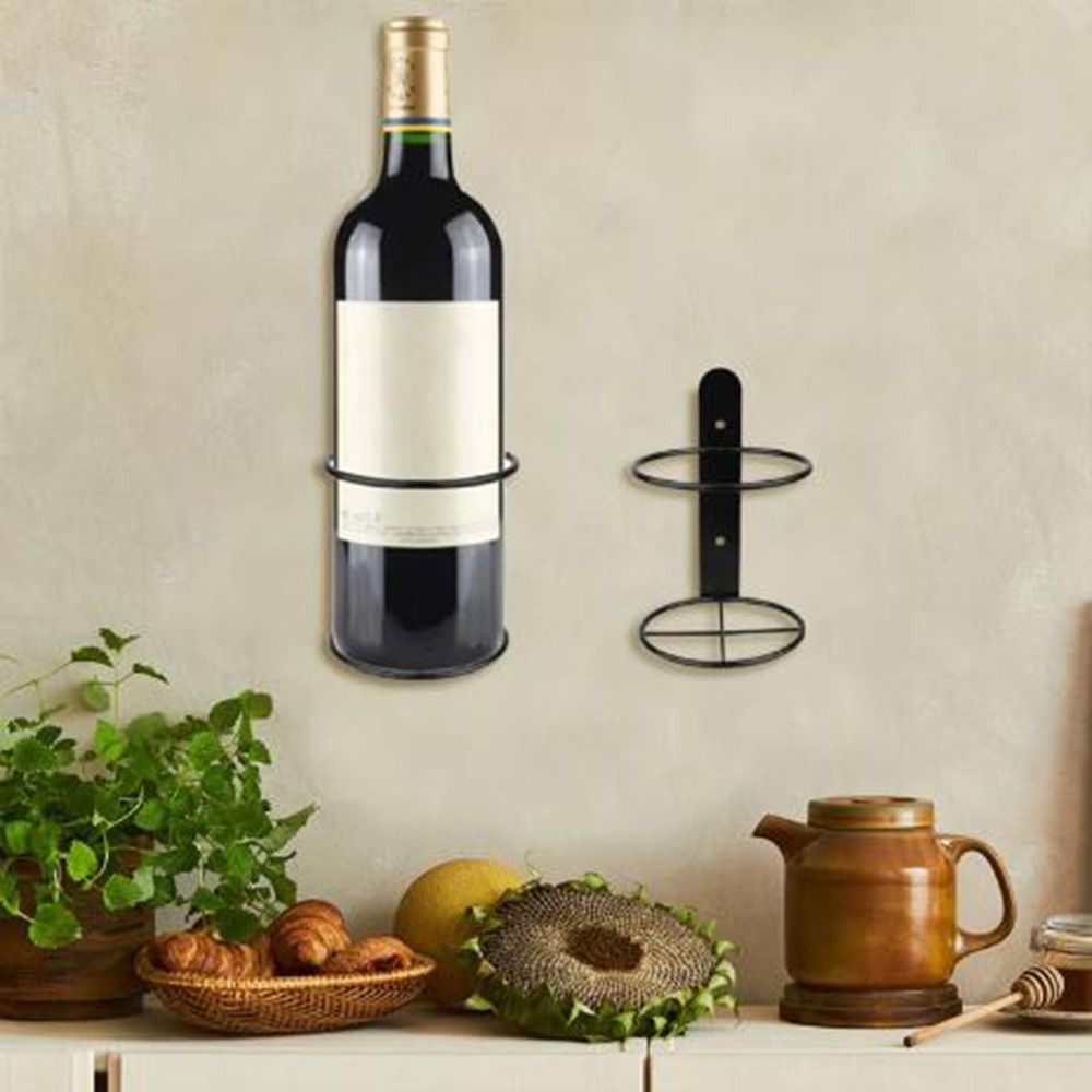 Iron Wall Mounted Wine Bottle  - Wine Rack Wall Mount 评论和价格