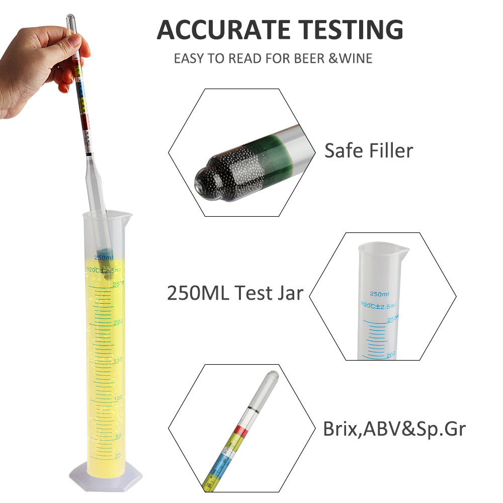 3 Scale Hydrometer Making Trip - Beer Wine Hobby 评论和价格