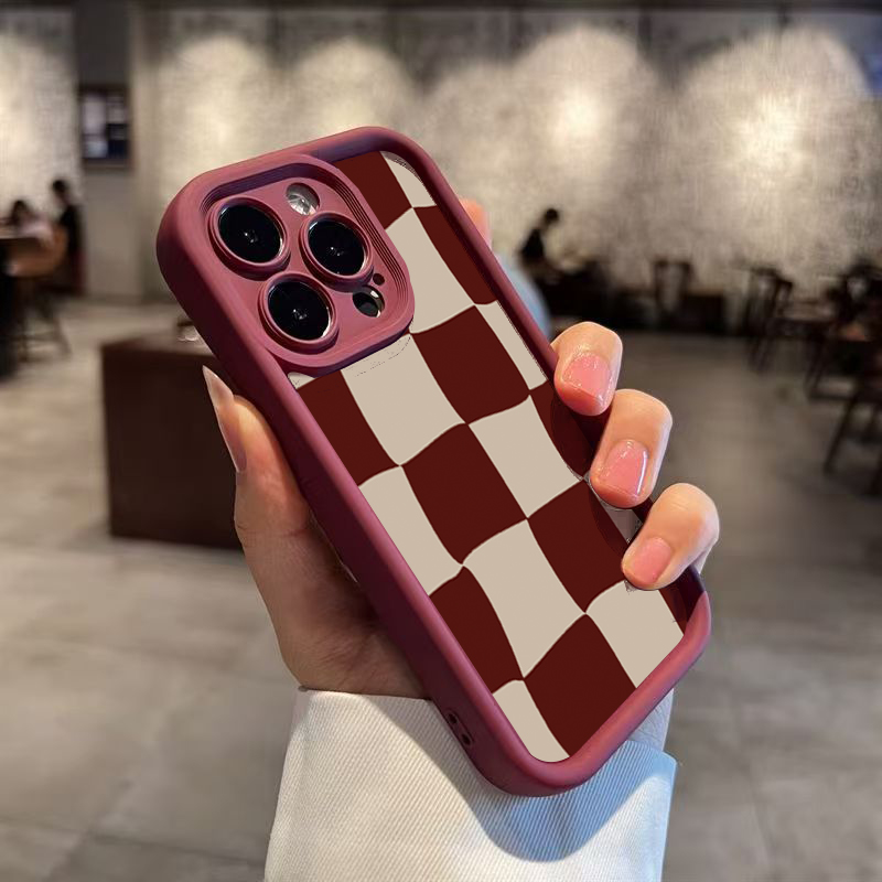 Wine Red Deform Grid Pattern P - Wine & Beer Shop 评论和价格