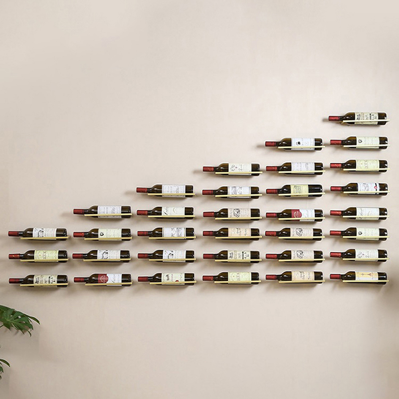 1PC Wall-Mounted Bar Wine Rack - Wine Beer Champagne 评论和价格