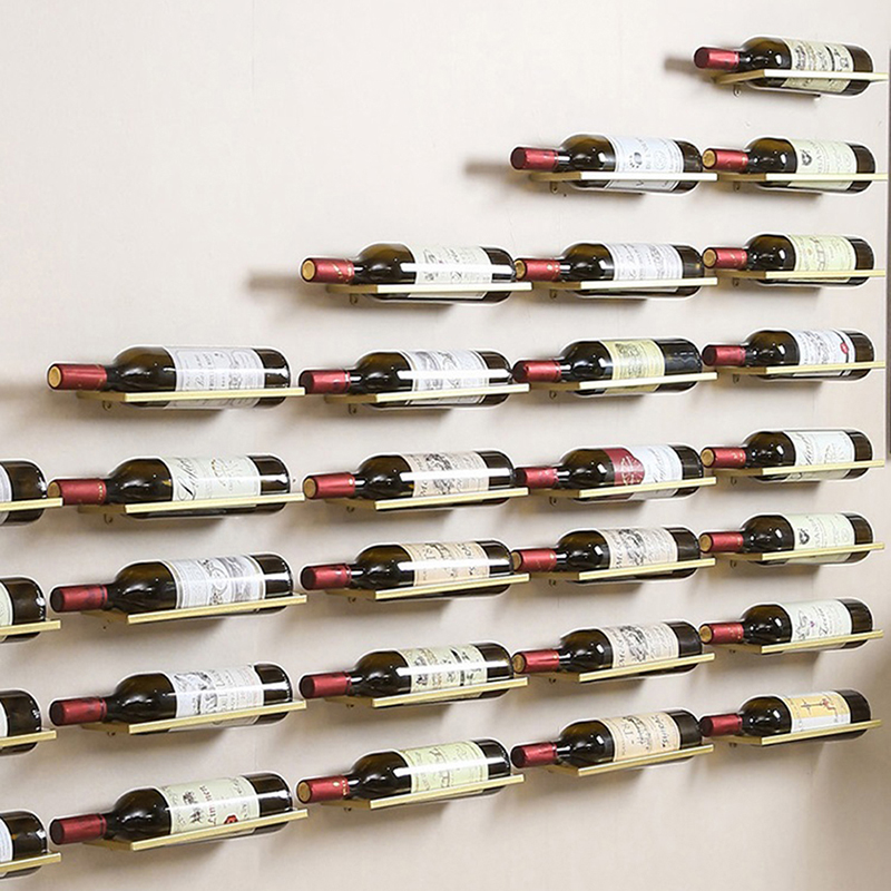 1PC Wall-Mounted Bar Wine Rack - Wine Beer Champagne 评论和价格