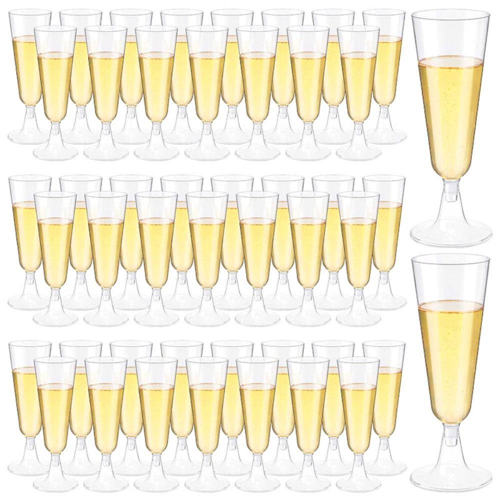 10pcs Clear Plastic Champagne  - Champagne Flute Pair 评论和价格