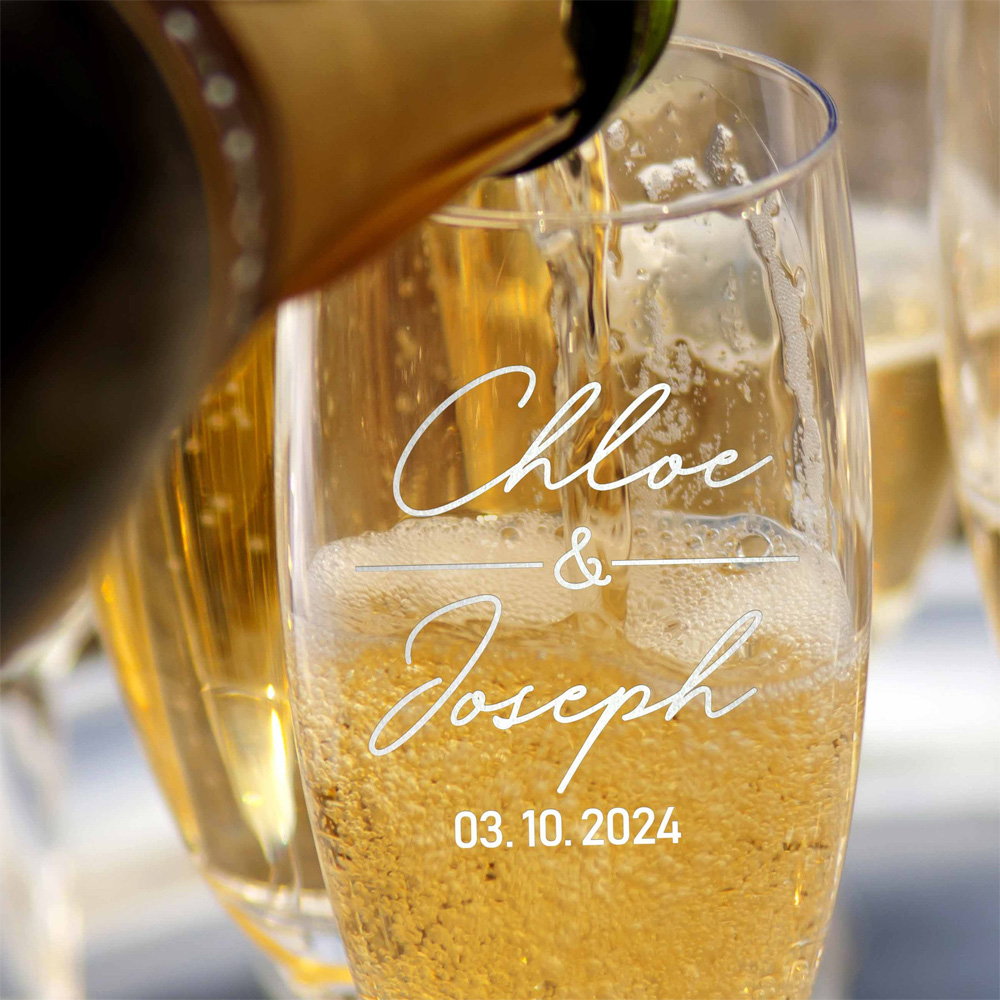 Champagne Flutes Personalized, - Champagne Flute Pair 评论和价格