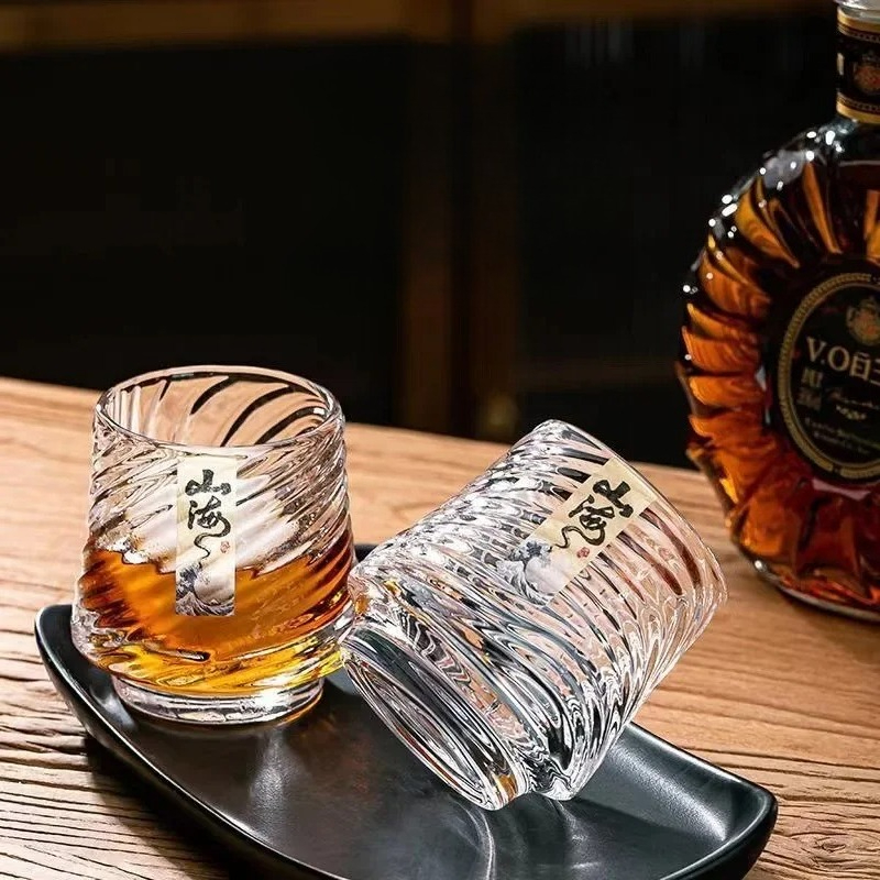 Glass Whiskey Cup Set Shanhai  - Wine Whiskey Beer 评论和价格