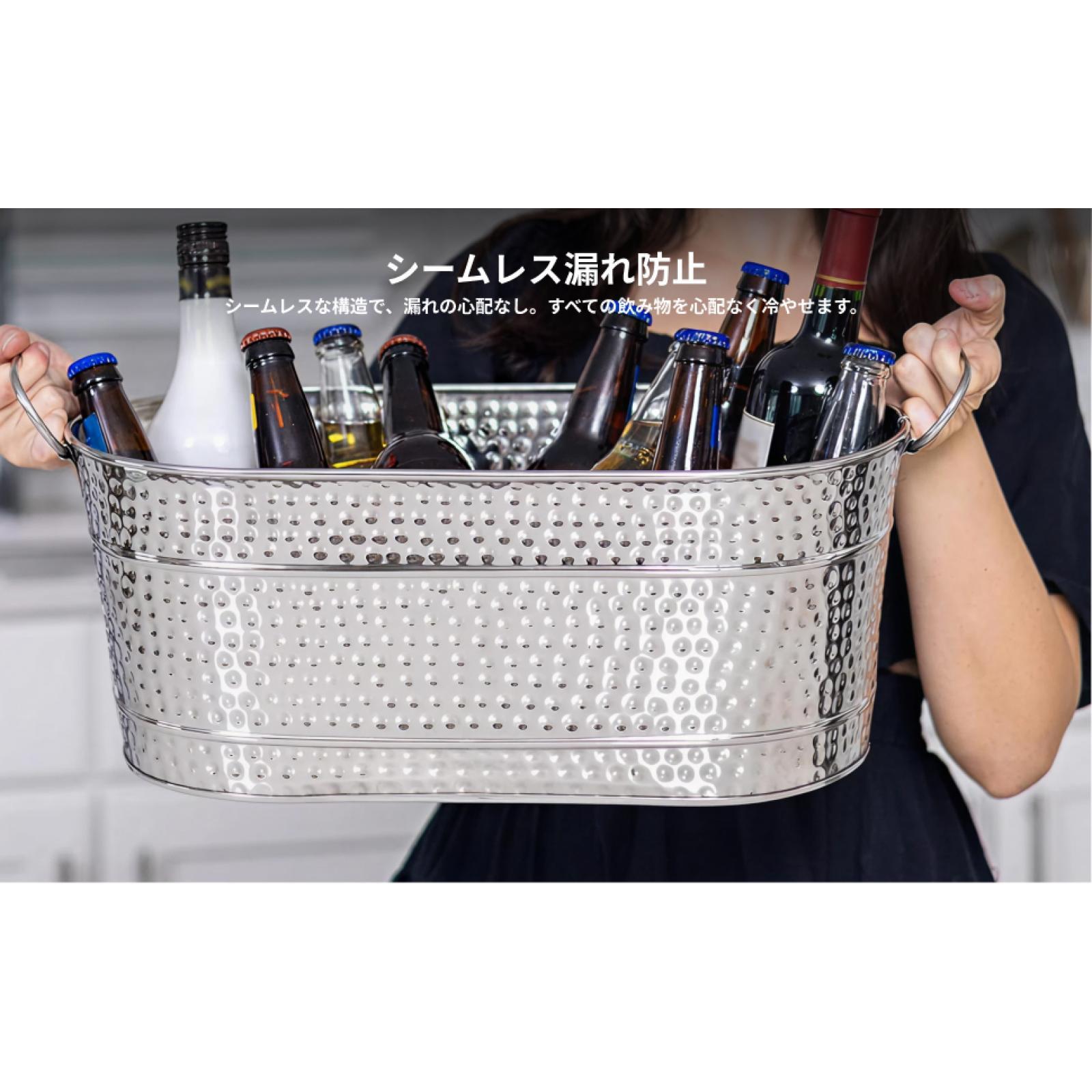 2x Galvanized Oval Beverage Tu - Wine Beer Restaurant 评论和价格