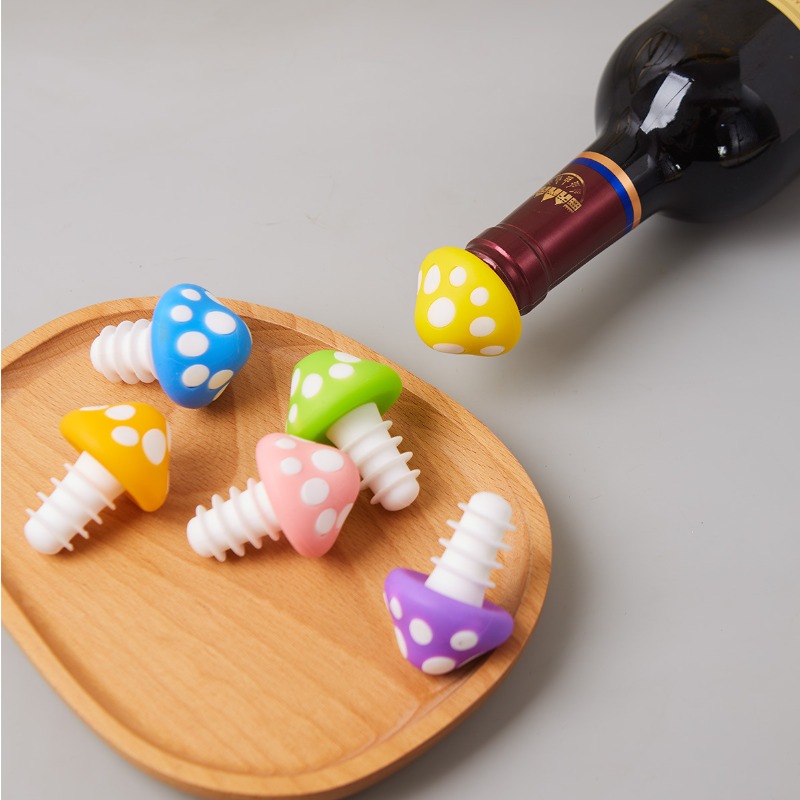 Hot Silicone Mushroom Wine Sto - Wine Beer Champagne 评论和价格
