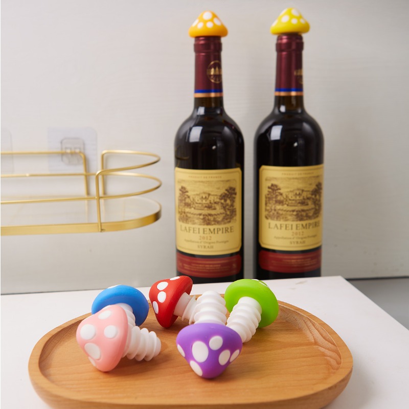 Hot Silicone Mushroom Wine Sto - Wine Beer Champagne 评论和价格