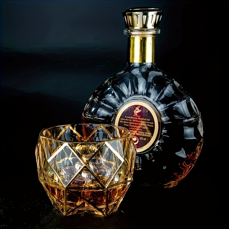 Whiskey Glass Tumbler Golden L - Wine Whiskey Beer 评论和价格