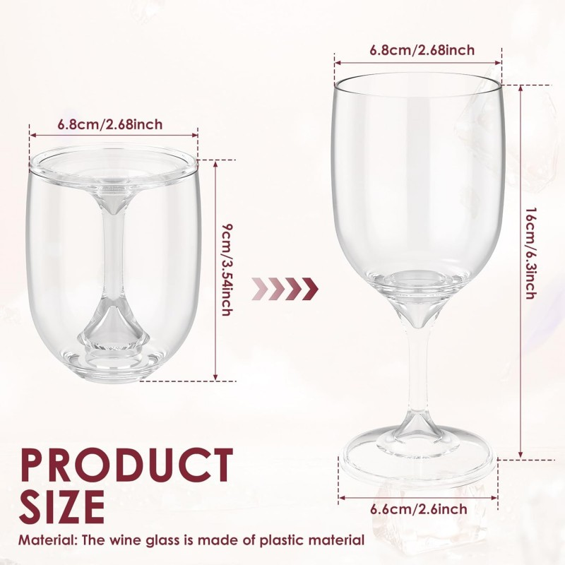 Folding Wine Glass Transparent - Wine & Beer Shop 评论和价格