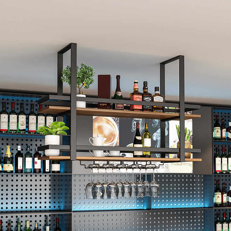Simple metal wrought iron hang - Wine Rack Wall Mount 评论和价格