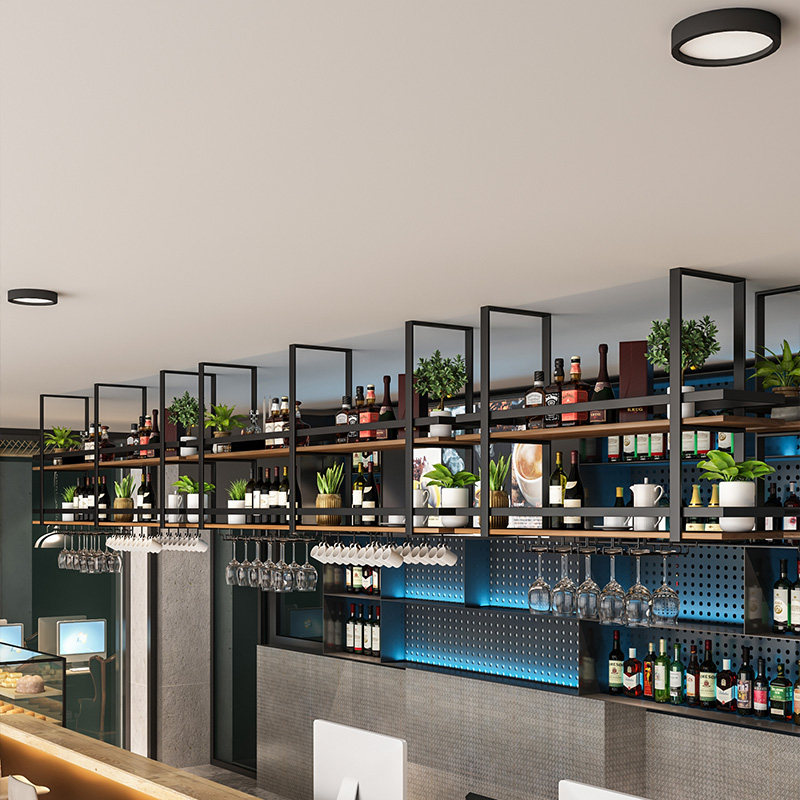 Simple metal wrought iron hang - Wine Rack Wall Mount 评论和价格