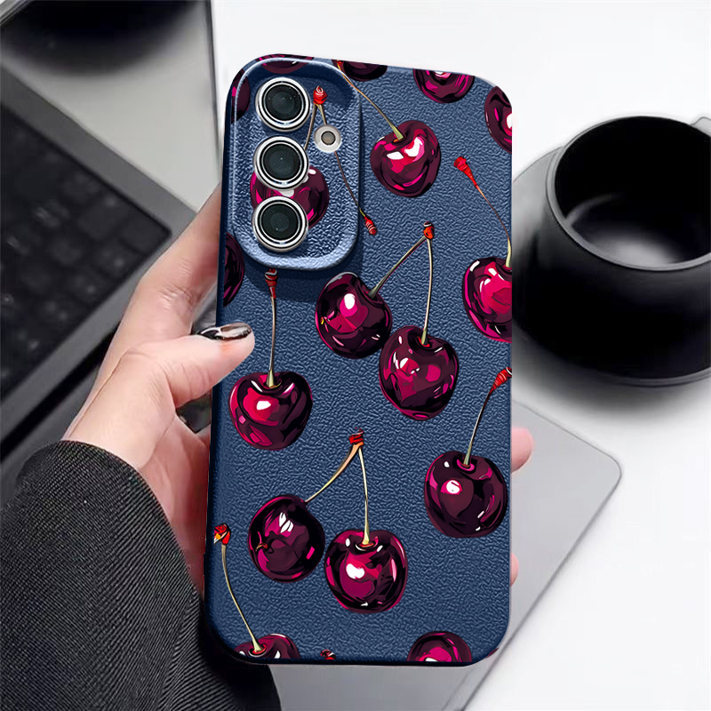 Wine Red Cherry Printed Phone  - Wine & Beer Shop 评论和价格