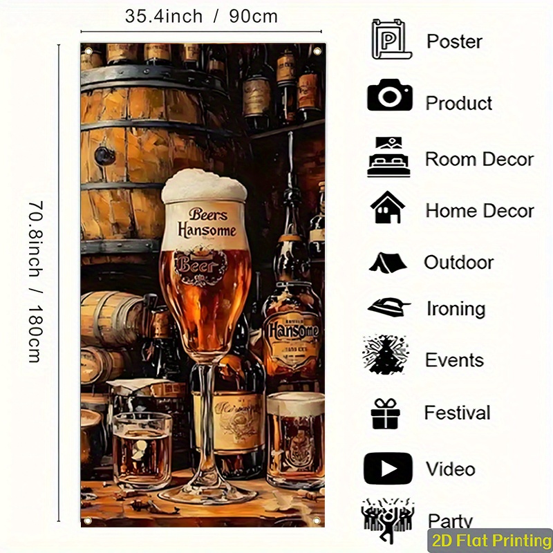 1 piece of 2D flat billboard b - Wine Beer House 评论和价格