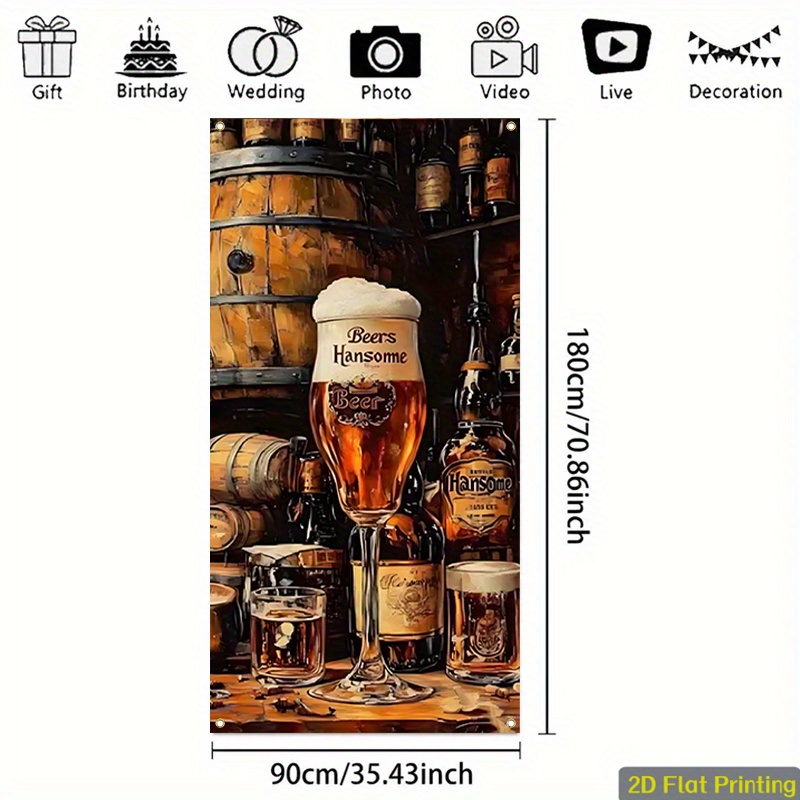 1 piece of 2D flat billboard b - Wine Beer House 评论和价格