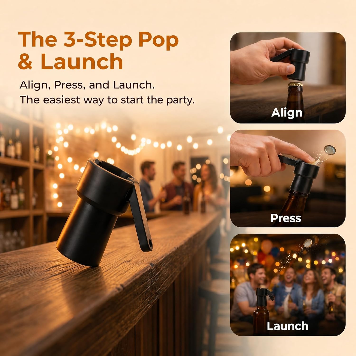 Bottle Opener, Bottle Cap Shoo - Wine Beer Difference 评论和价格