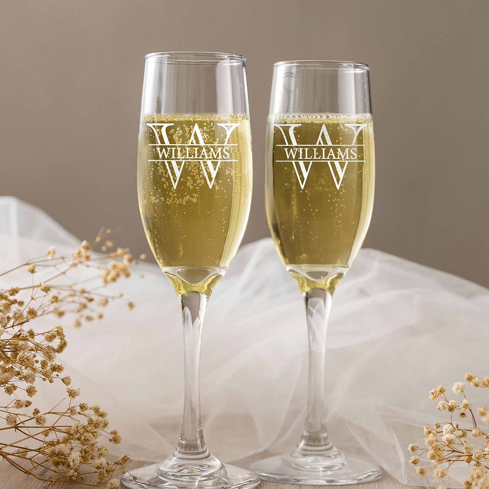 Personalizedd Set of 2 Champag - Champagne Flute Pair 评论和价格