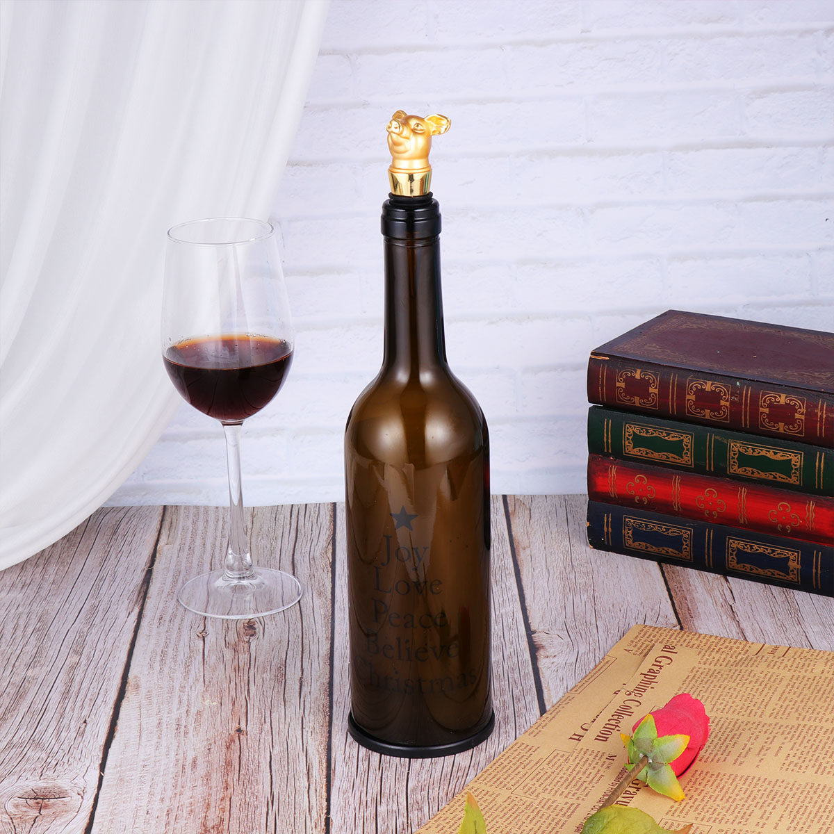 1Pcs Creative Pig Wine Stopper - Wine Beer Restaurant 评论和价格