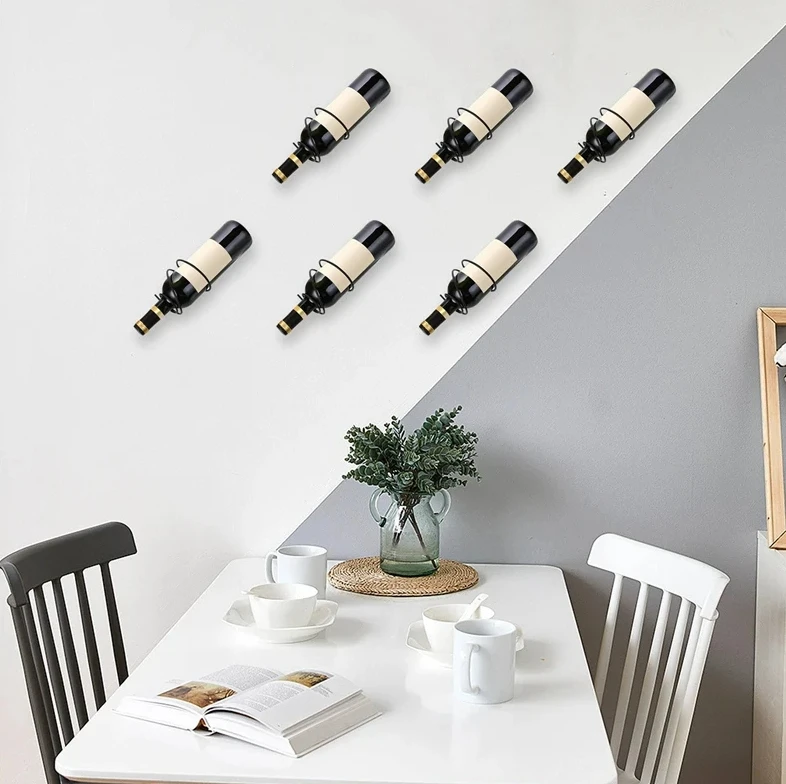 Pack Of 6 Wall Mounted Wine Ra - Wine Rack Wall Mount 评论和价格