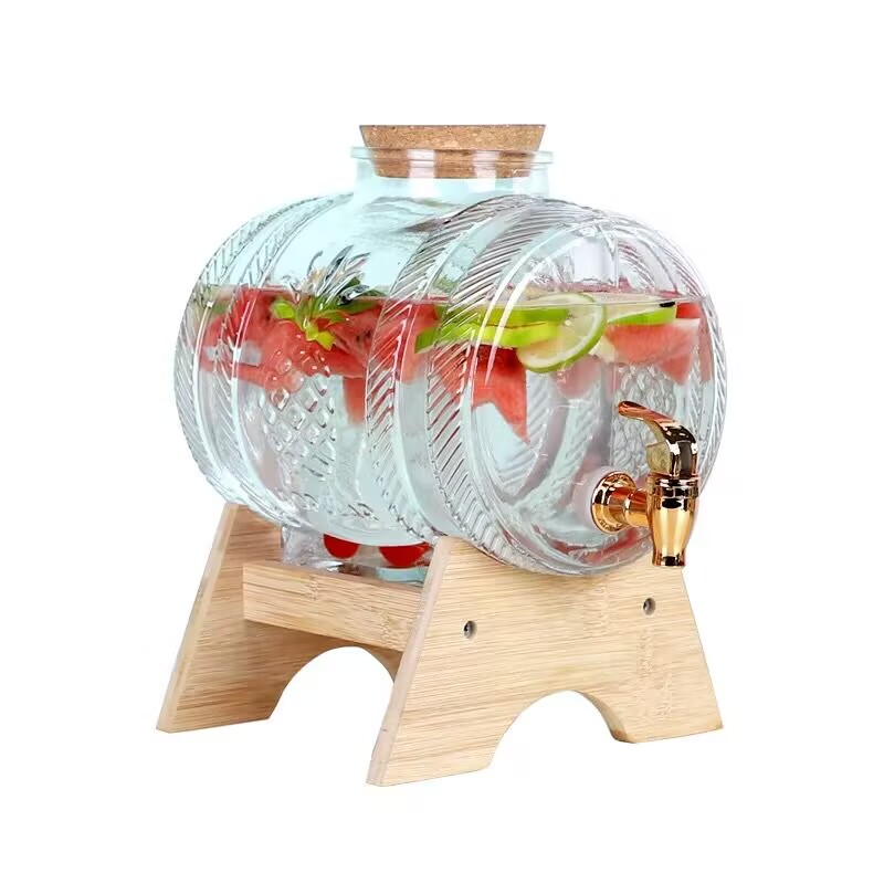 1L Glass Whiskey Barrel Wine B - Wine Whiskey Beer 评论和价格