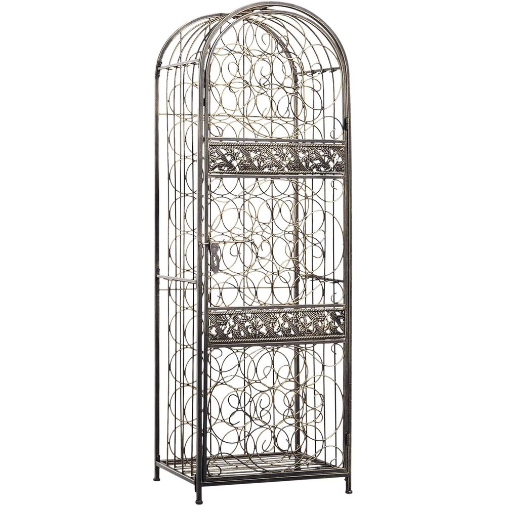 Antique Bronze 45-Bottle Wroug - Wine & Beer Shop 评论和价格
